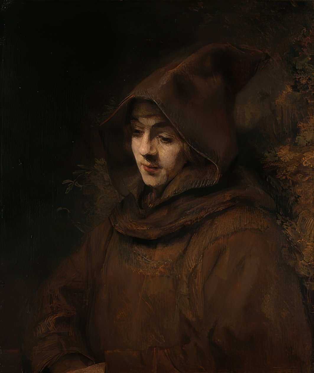 Fransisken alışkanlığında Rembrandt