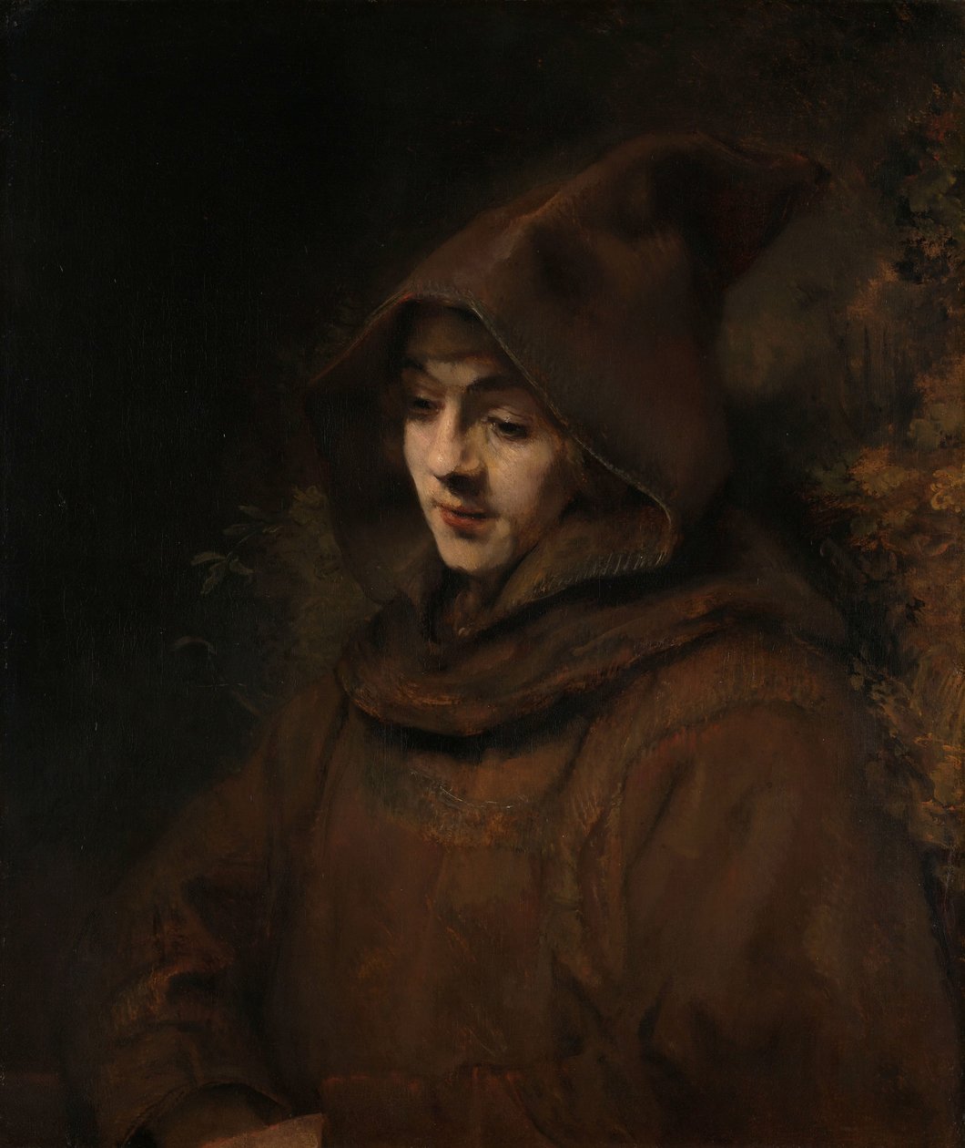 Bir Keşiş Alışkanlığında Rembrandt