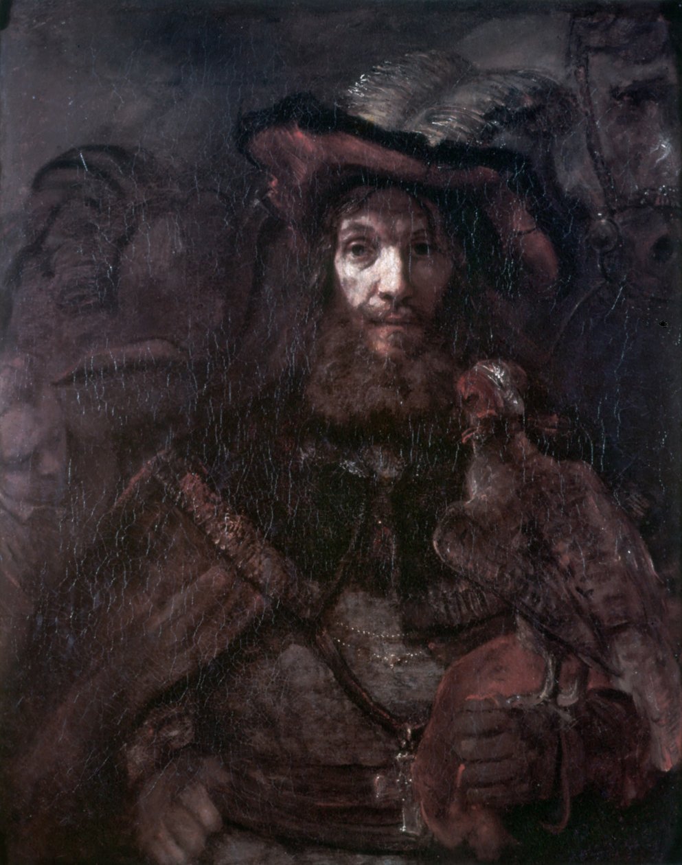 Bir şahin ile binici by Rembrandt van Rijn
