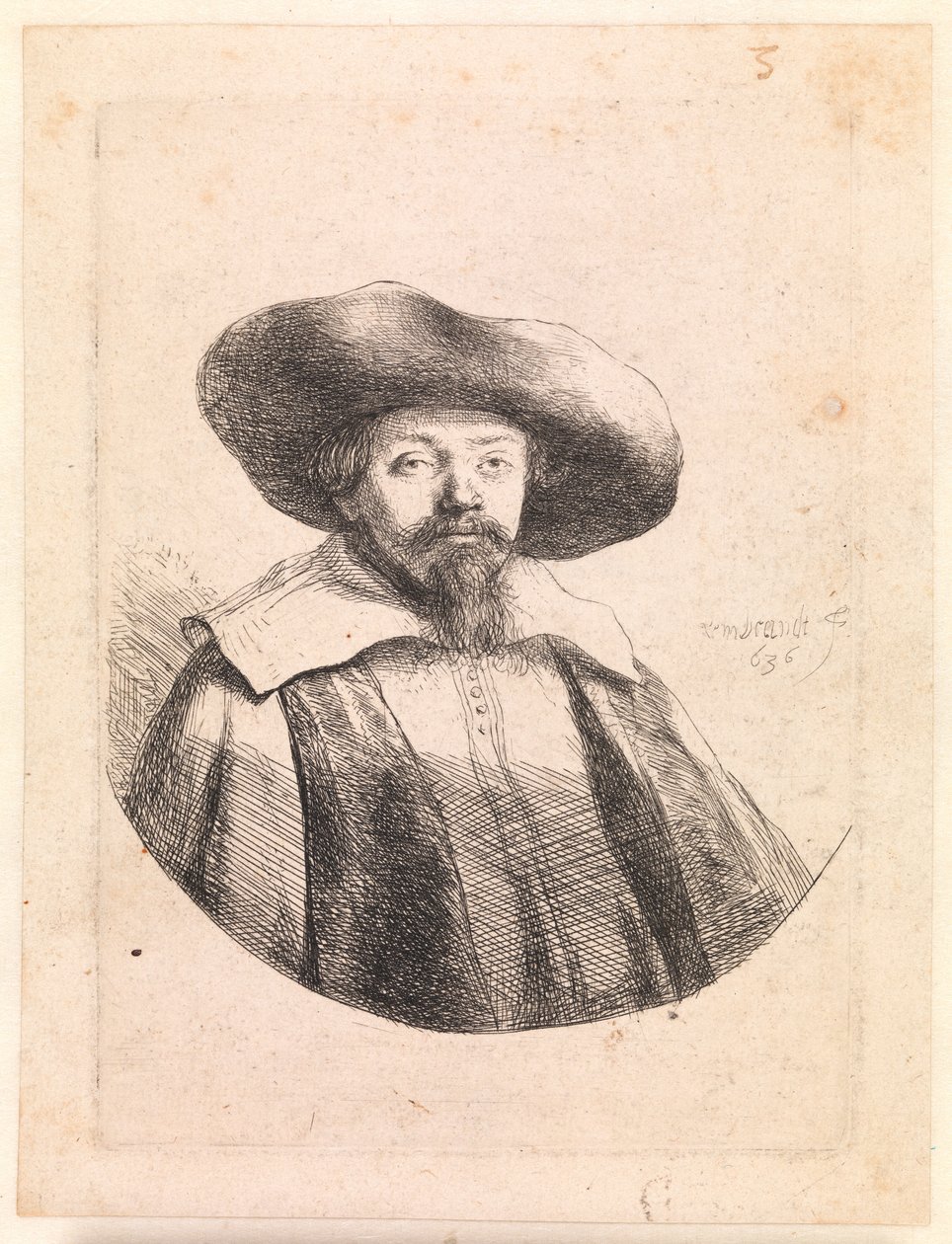 Samuel Manasseh Ben İsrail, Yahudi yazar by Rembrandt van Rijn