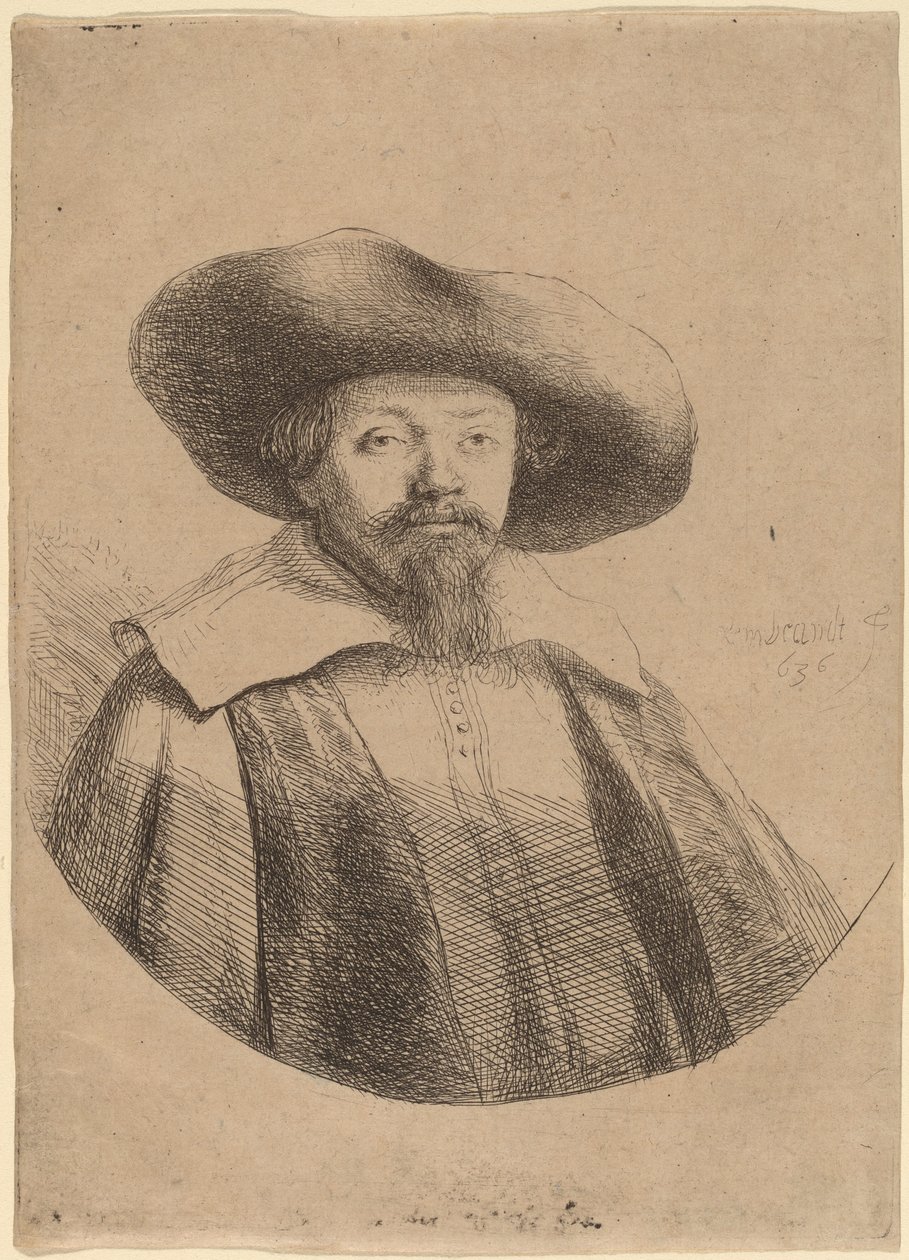 Samuel Menasseh ben İsrail by Rembrandt van Rijn