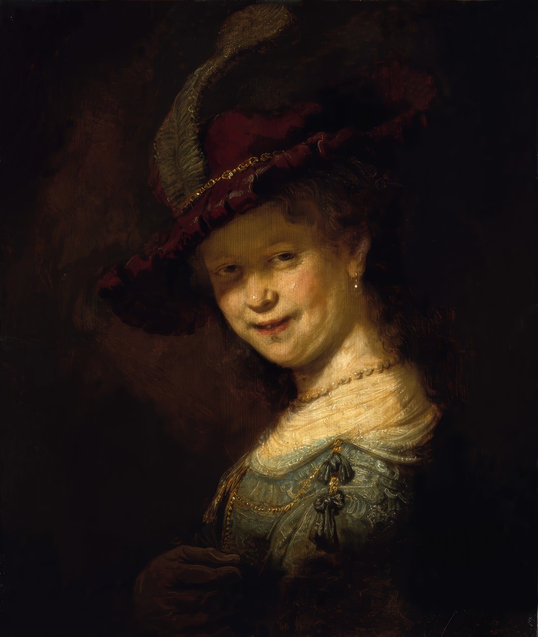 Bir kız olarak Saskia van Uylenburgh by Rembrandt van Rijn