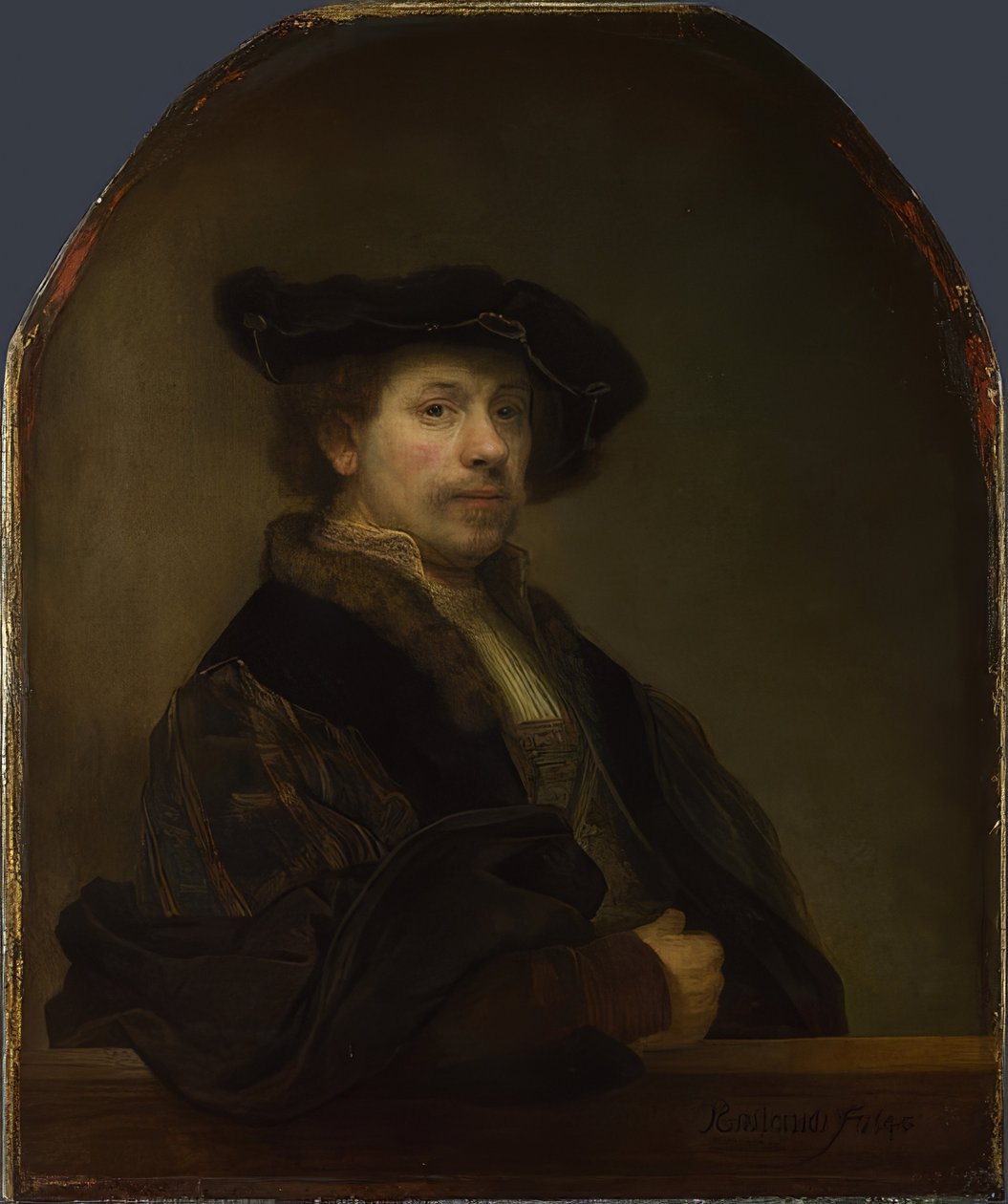 34 yaşında kendi portresi. 1640 by Rembrandt van Rijn