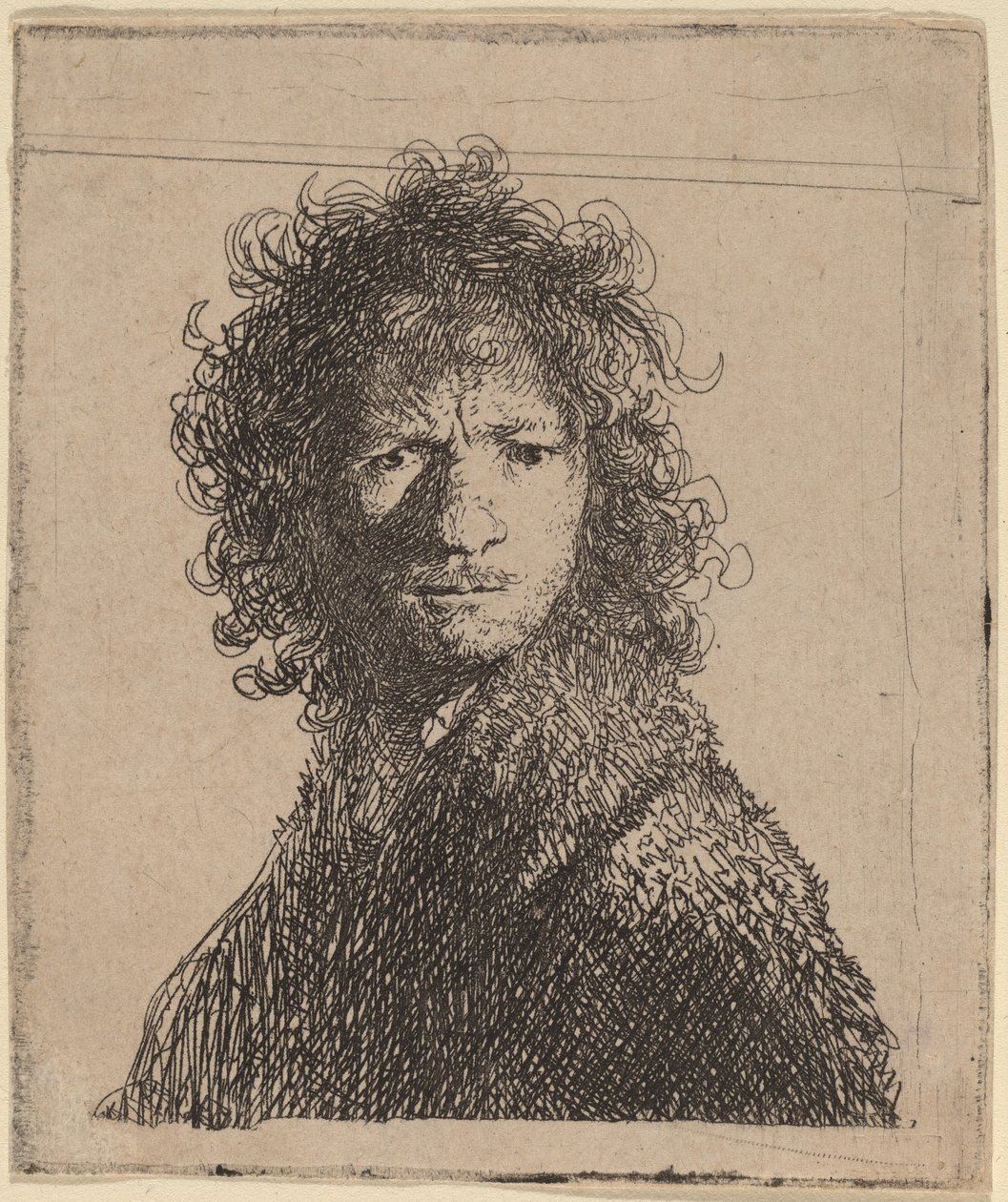 Otoportre, Çatık by Rembrandt van Rijn