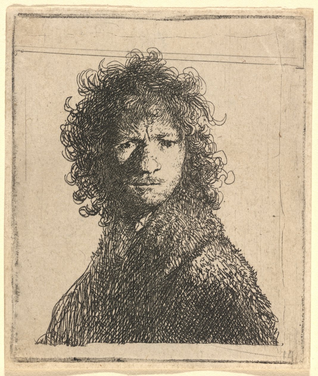 Otoportre, Çatık by Rembrandt van Rijn