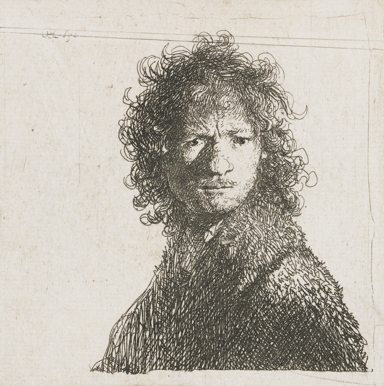 Kaşlarını çatan Otoportre, 1630 by Rembrandt van Rijn