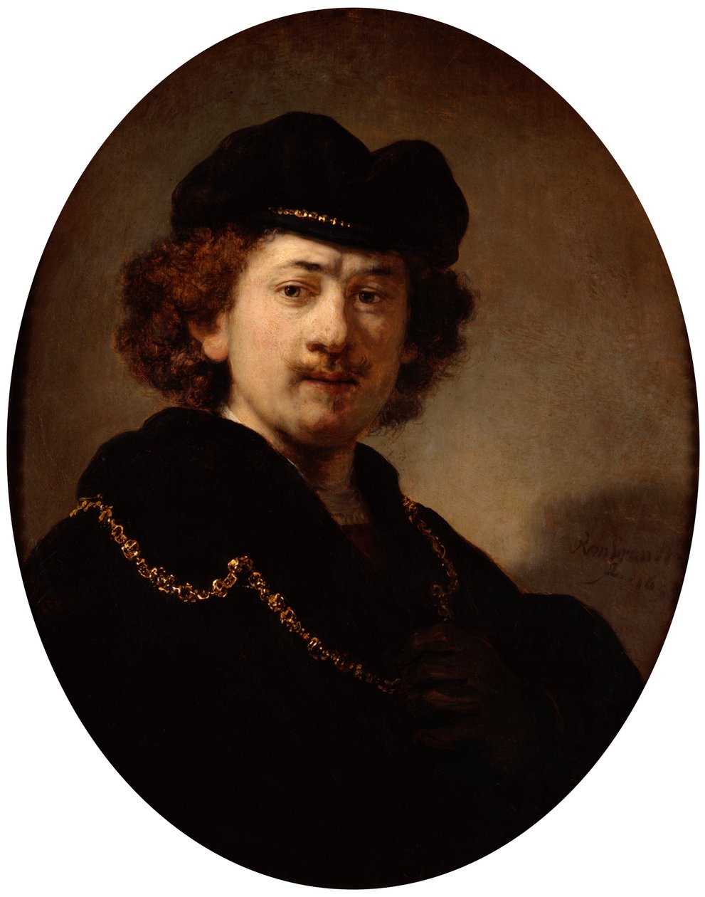 Altın Zincirli Otoportre, 1633. by Rembrandt van Rijn
