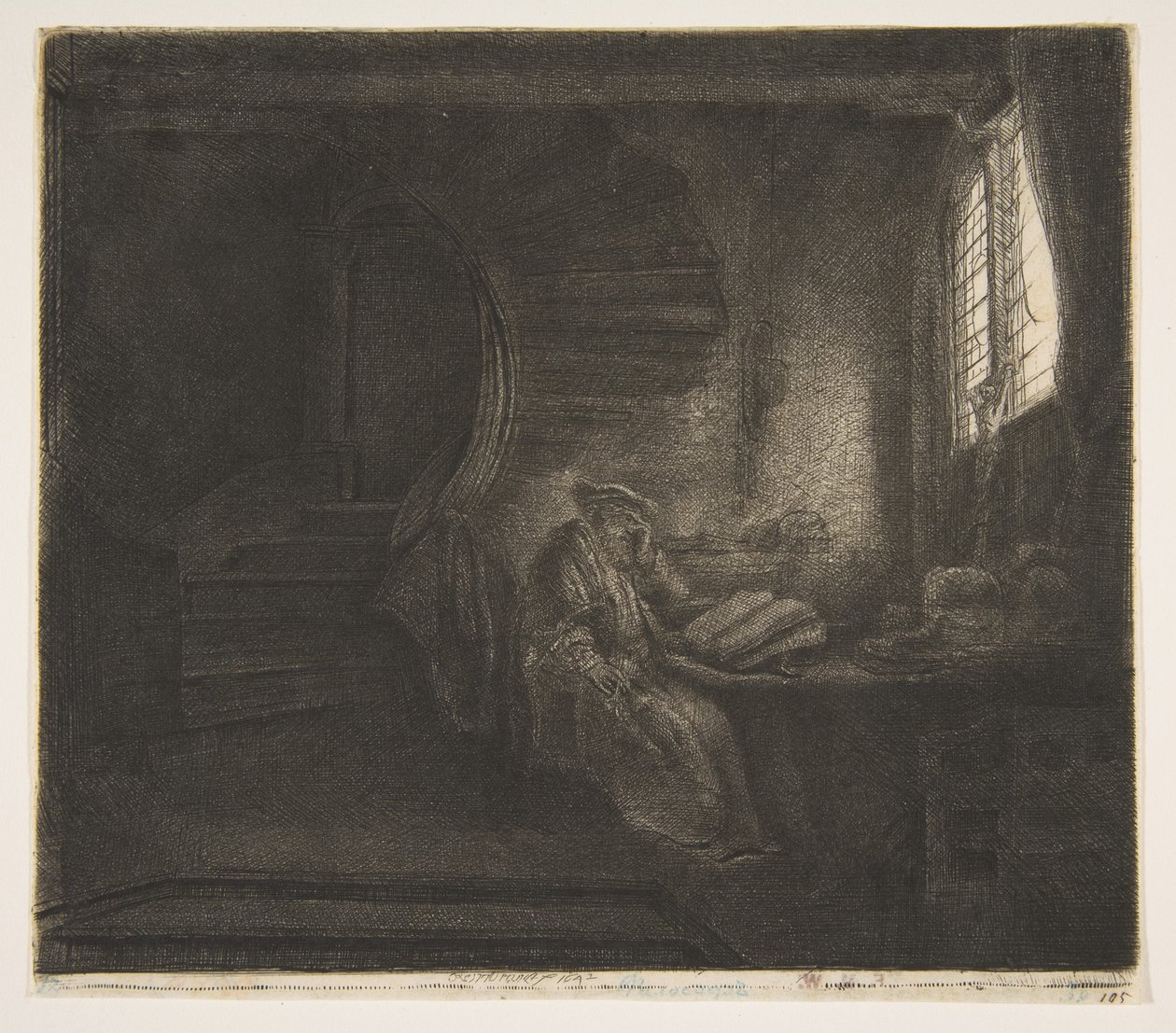 Karanlık Odada Aziz Jerome, 1642. by Rembrandt van Rijn