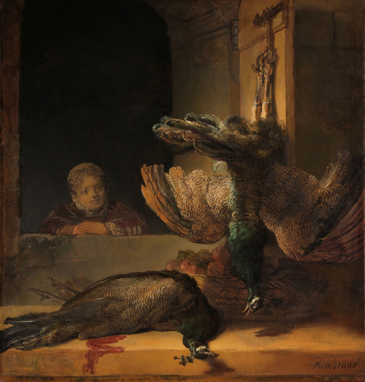 Tavus Kuşları ile Natürmort Ölü Tavus Kuşları ile Natürmort by Rembrandt van Rijn