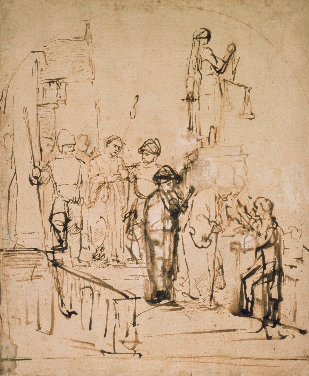 Susanna Yargılamaya Getirildi, 17. yüzyıl by Rembrandt van Rijn