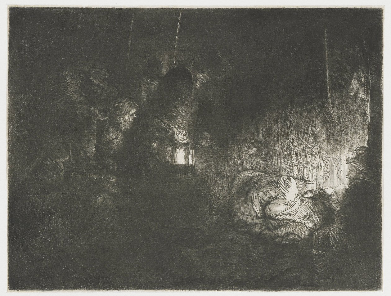 Çobanların hayranlığı Çobanların hayranlığı: bir gece parçası by Rembrandt van Rijn