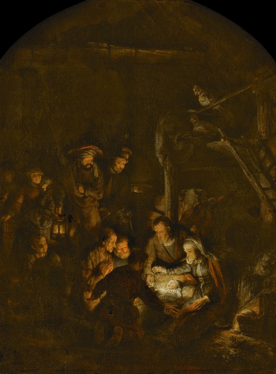 Çobanların Tapınması, 1646 by Rembrandt van Rijn