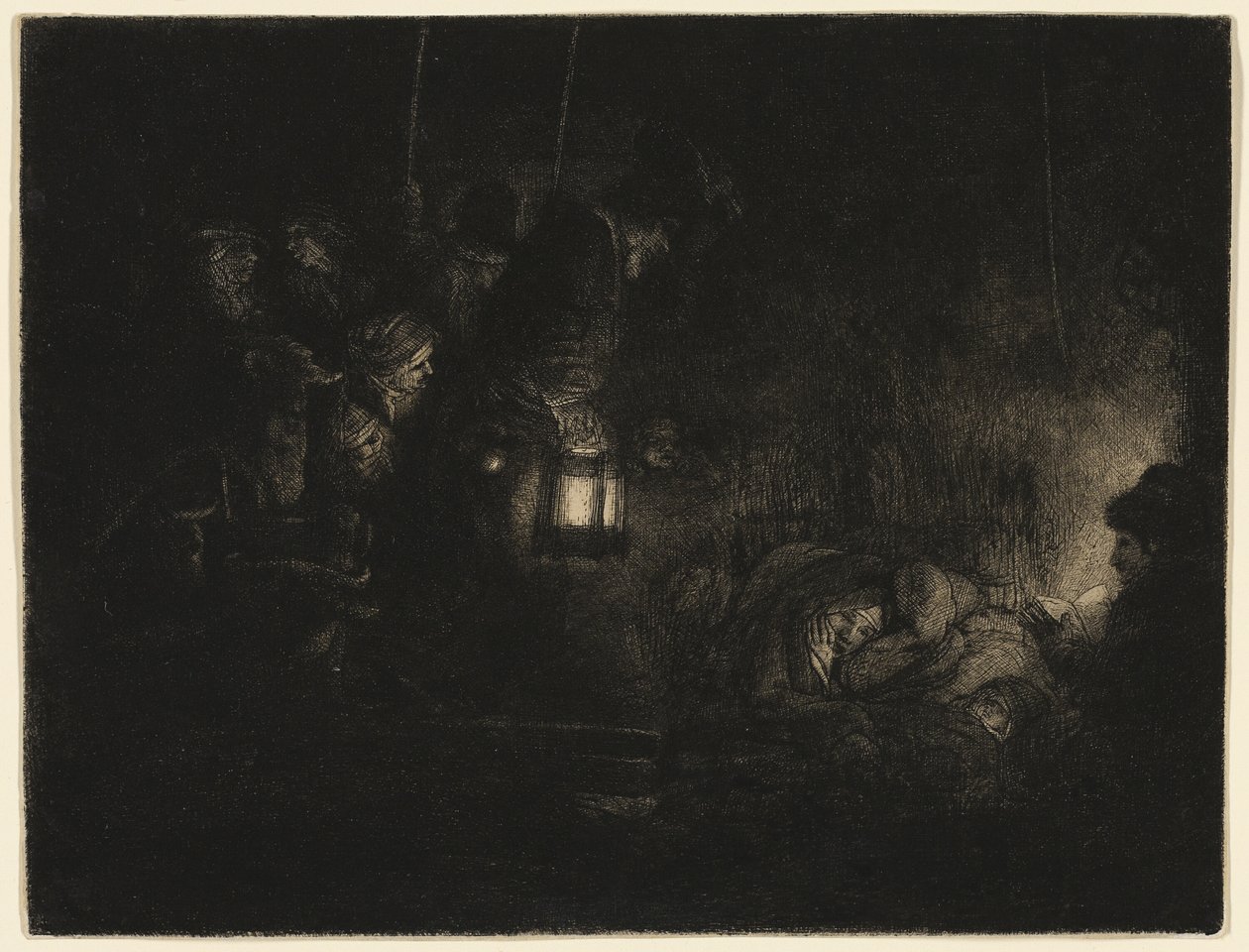 Çobanların Hayranlığı: Bir Gece Parçası by Rembrandt van Rijn