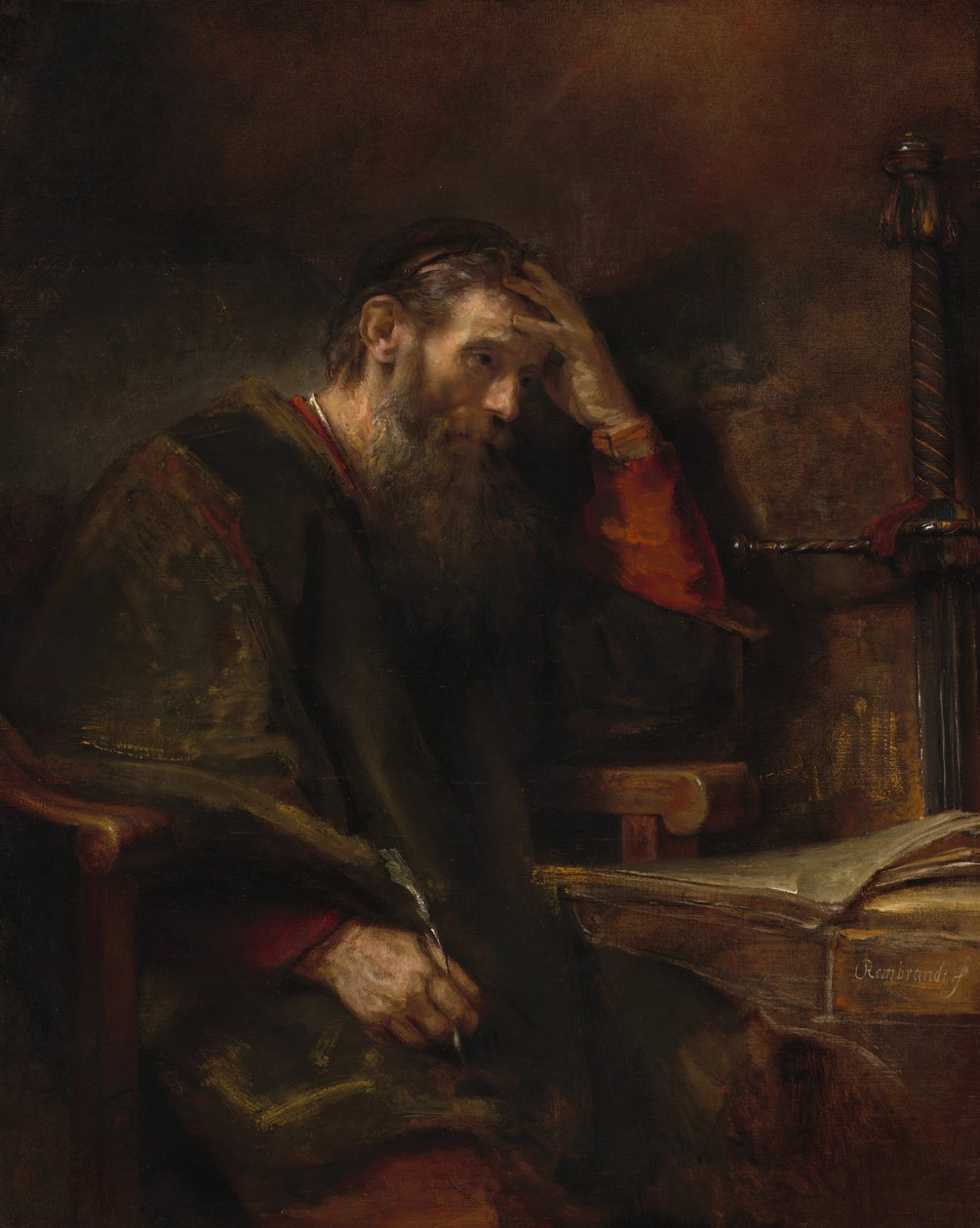Havari Pavlus by Rembrandt van Rijn