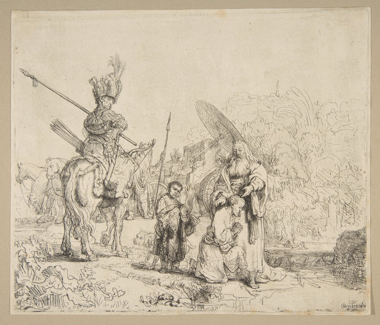 Hadım Vaftizi, 1641. by Rembrandt van Rijn