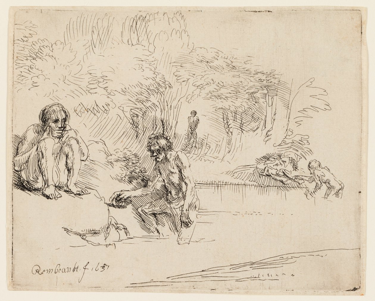 Yıkananlar by Rembrandt van Rijn