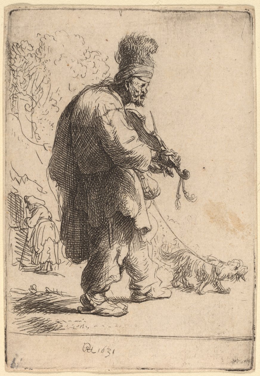 Kör Kemancı by Rembrandt van Rijn