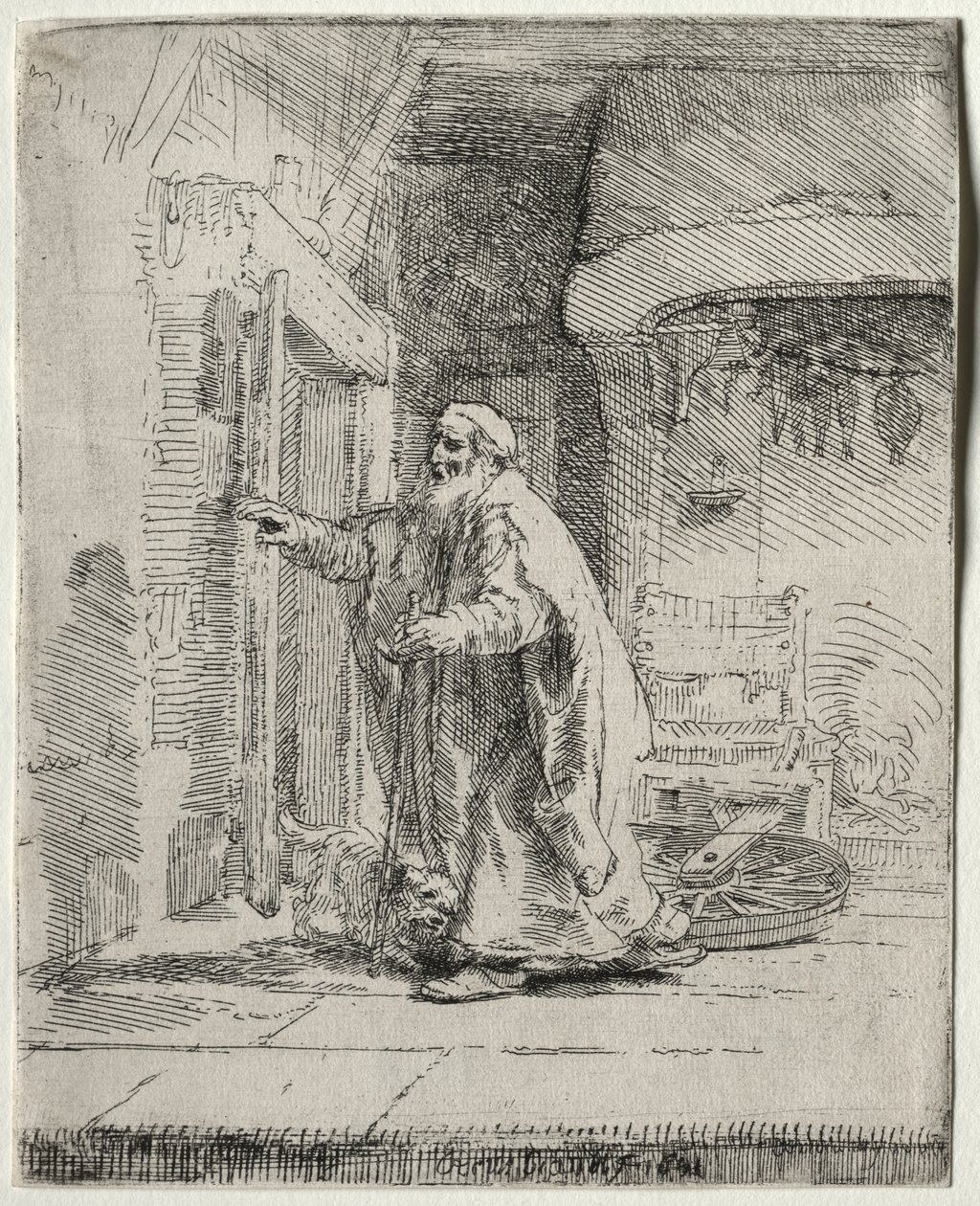Tobit'in Körlüğü: Daha Büyük Plaka by Rembrandt van Rijn