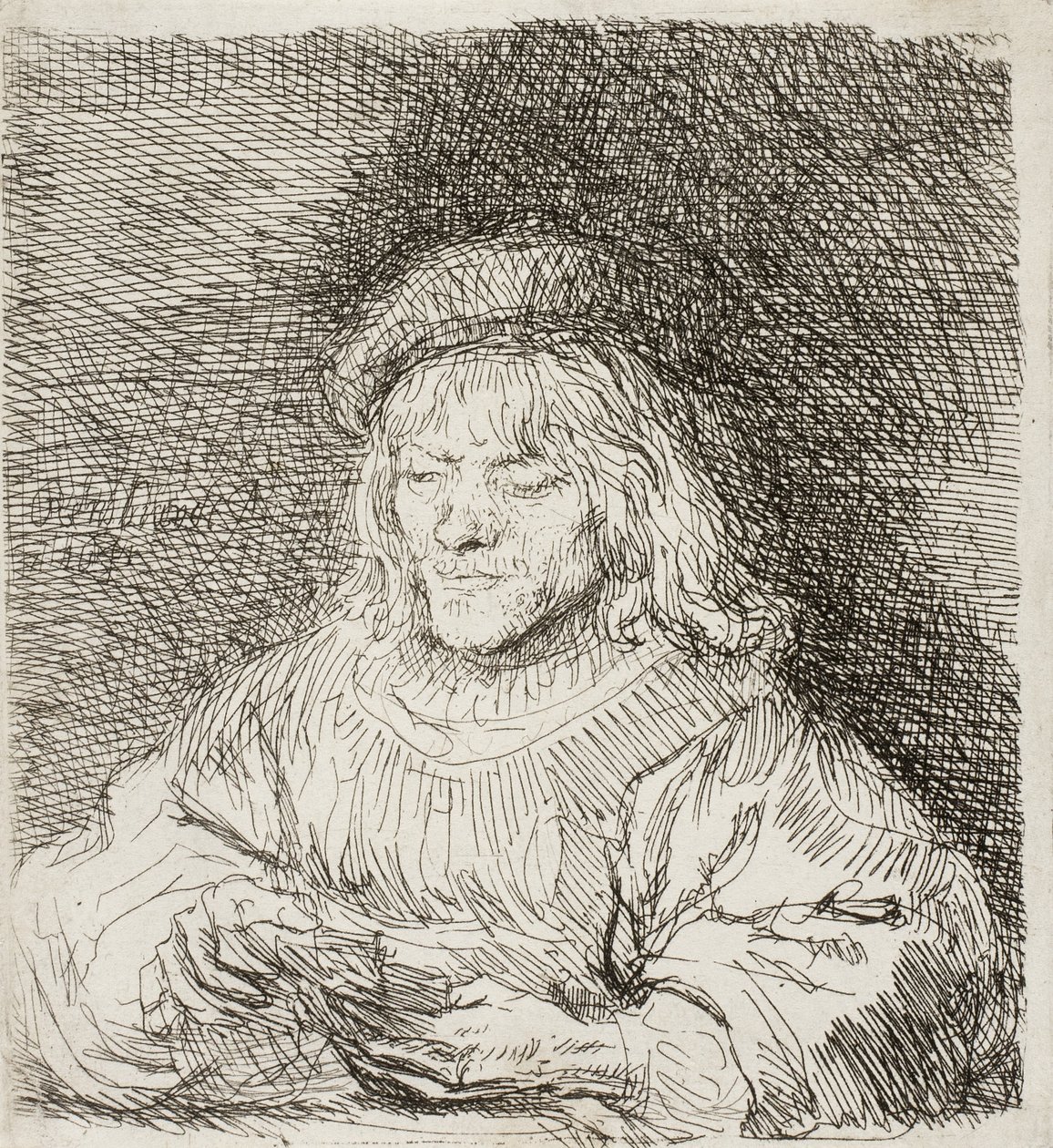 Kart Oyuncusu, 1641 by Rembrandt van Rijn