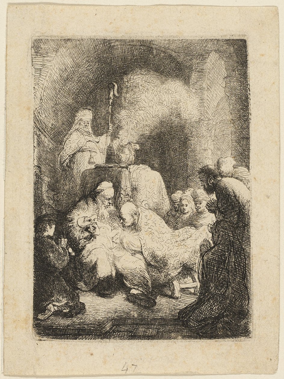 Sünnet: Küçük Tabak by Rembrandt van Rijn