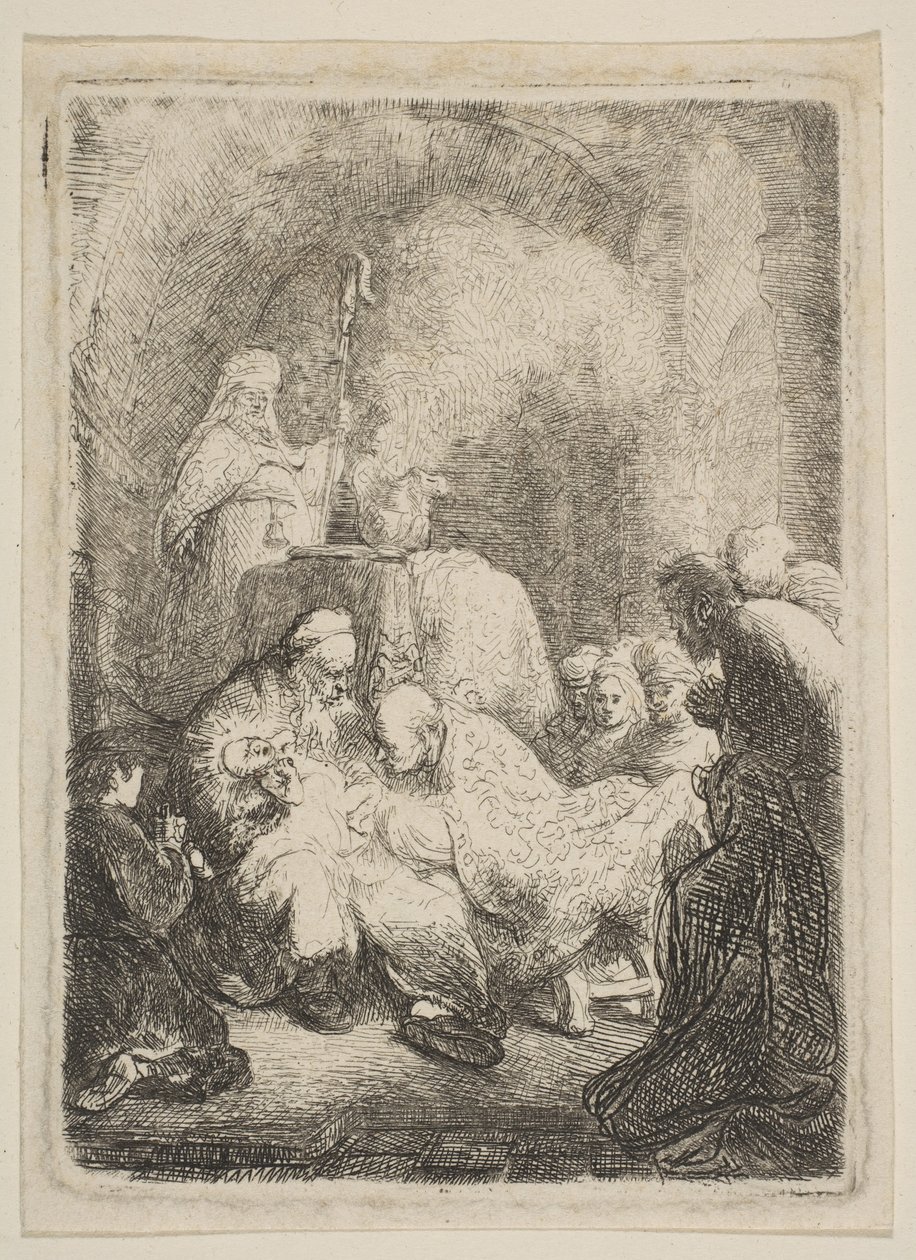 Sünnet: Küçük Plaka, yakl. 1630. by Rembrandt van Rijn