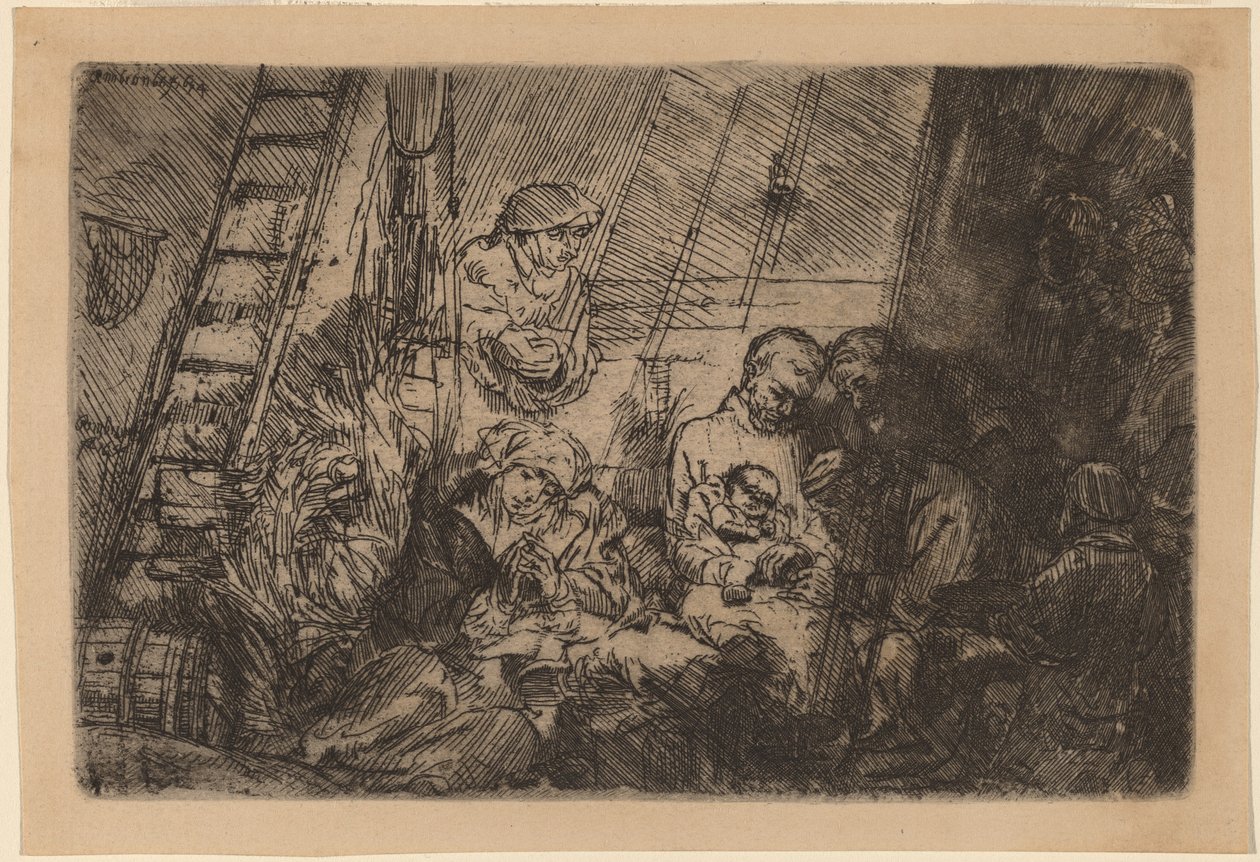 Ahırda Sünnet by Rembrandt van Rijn