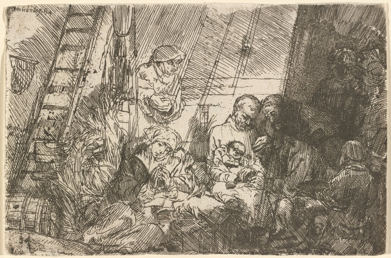 Ahırda Sünnet by Rembrandt van Rijn