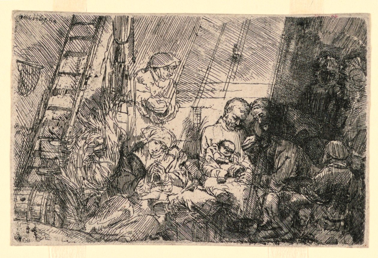 Ahırda Sünnet by Rembrandt van Rijn