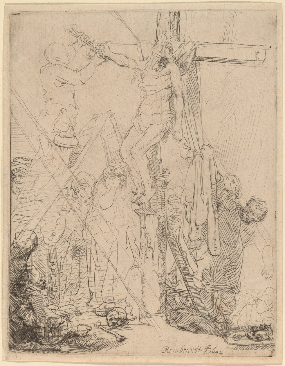 Haçtan İniş: Bir Eskiz, 1642. by Rembrandt van Rijn