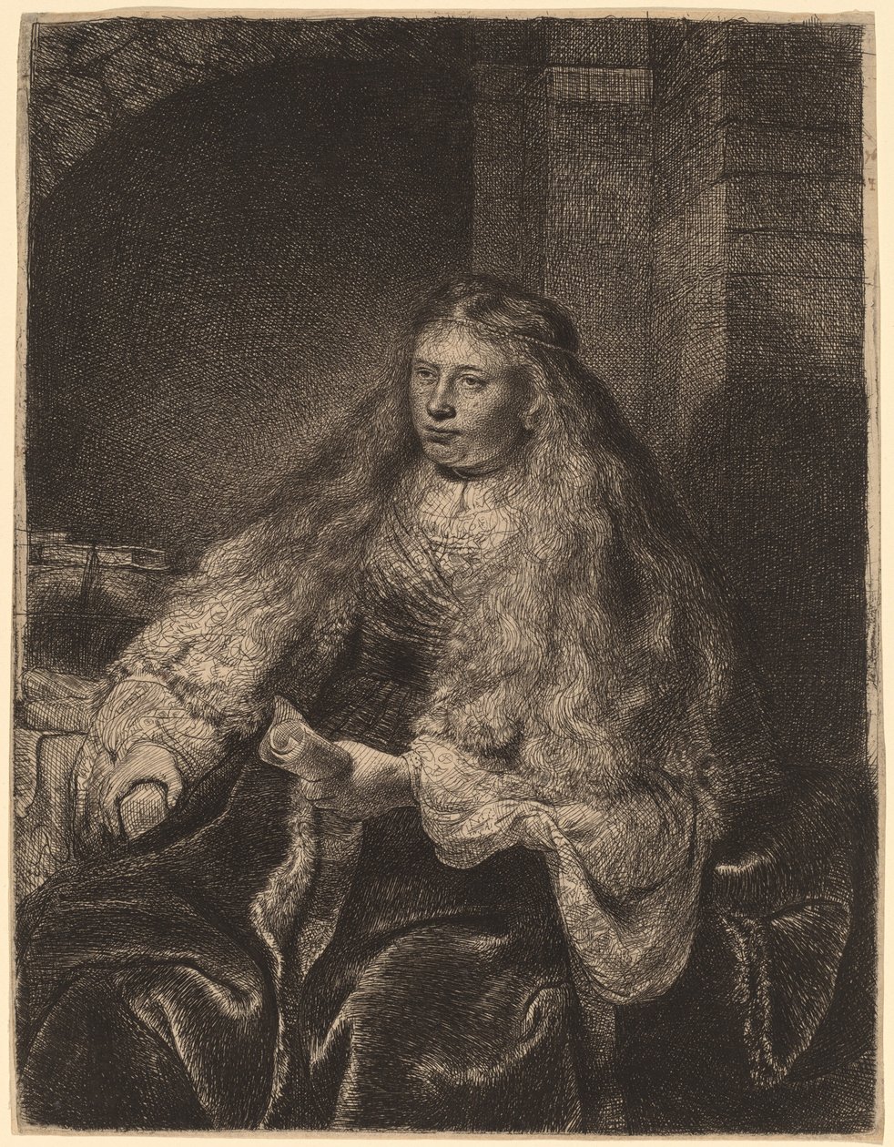 Büyük Yahudi Gelin by Rembrandt van Rijn