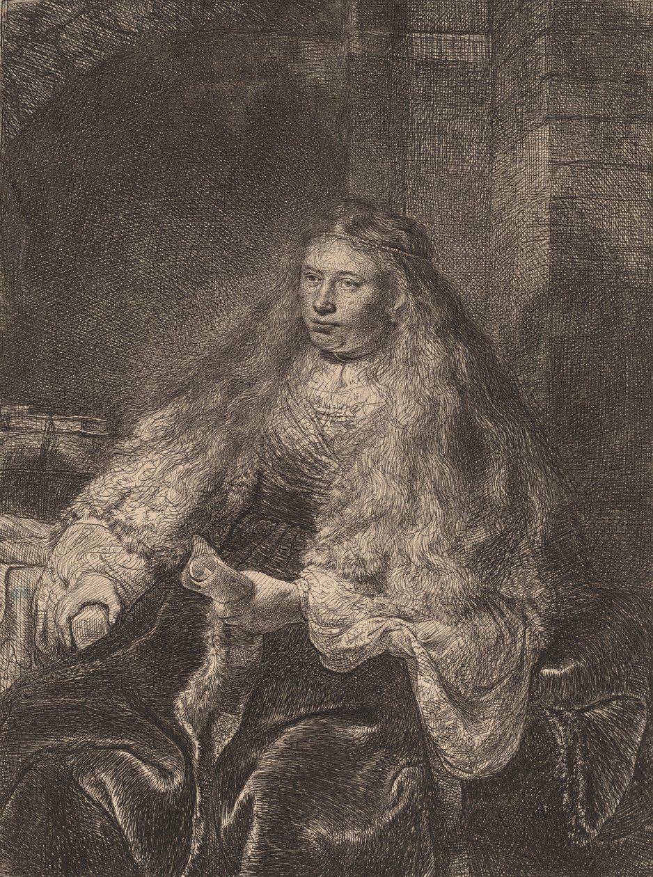 Büyük Yahudi Gelin, 1635. by Rembrandt van Rijn