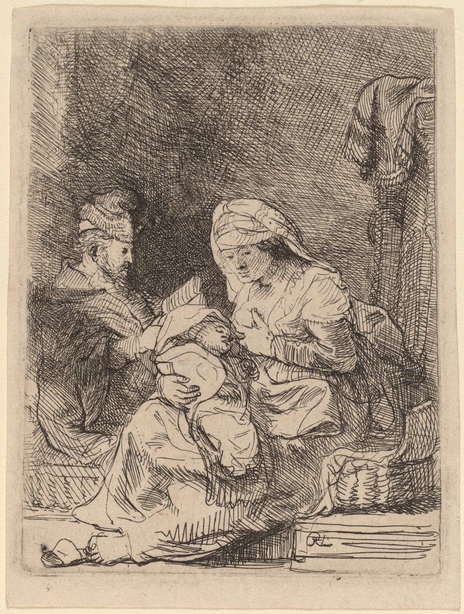 Kutsal Aile by Rembrandt van Rijn