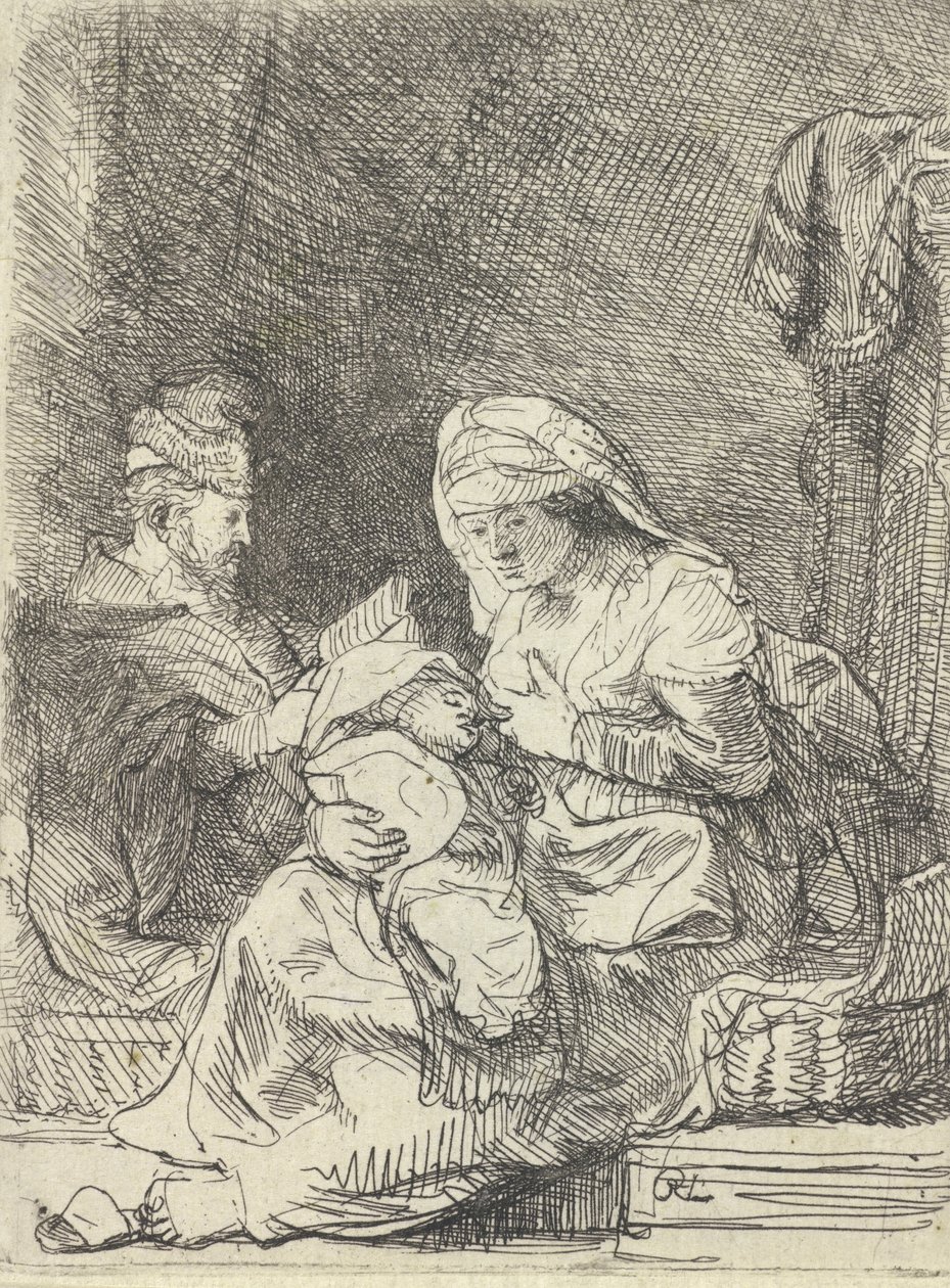 Kutsal Aile, c. 1632. by Rembrandt van Rijn