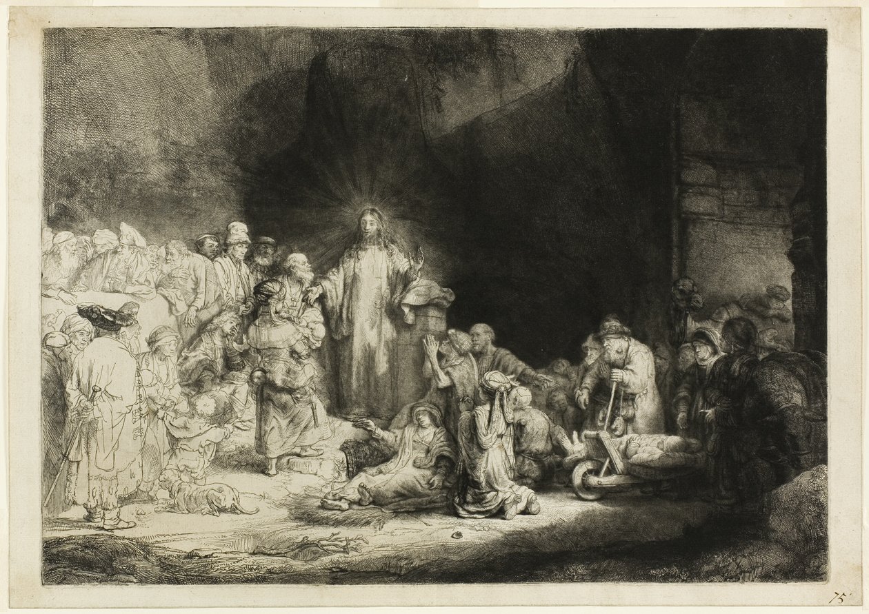 Yüz Gulden Baskısı by Rembrandt van Rijn