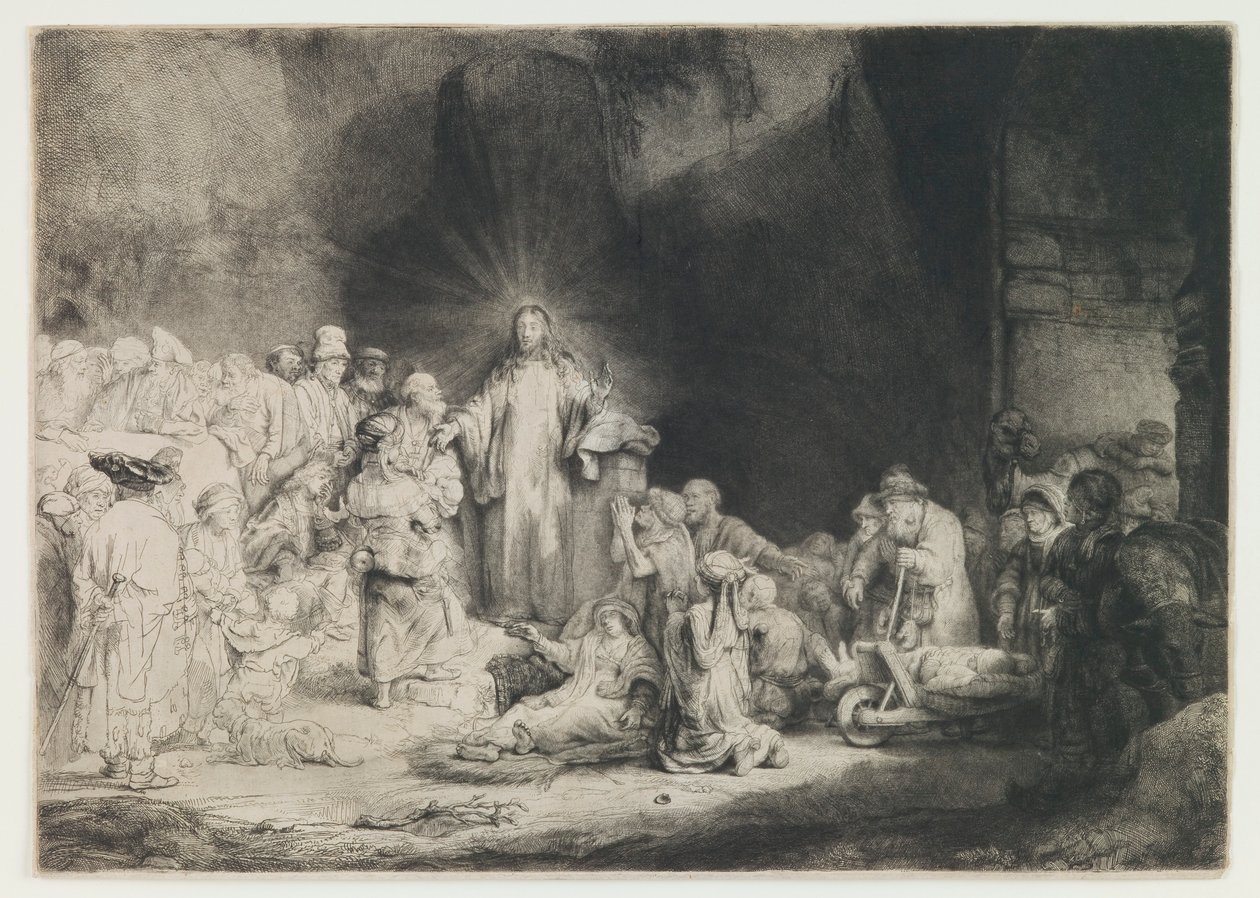 Yüz Gulden Baskısı by Rembrandt van Rijn