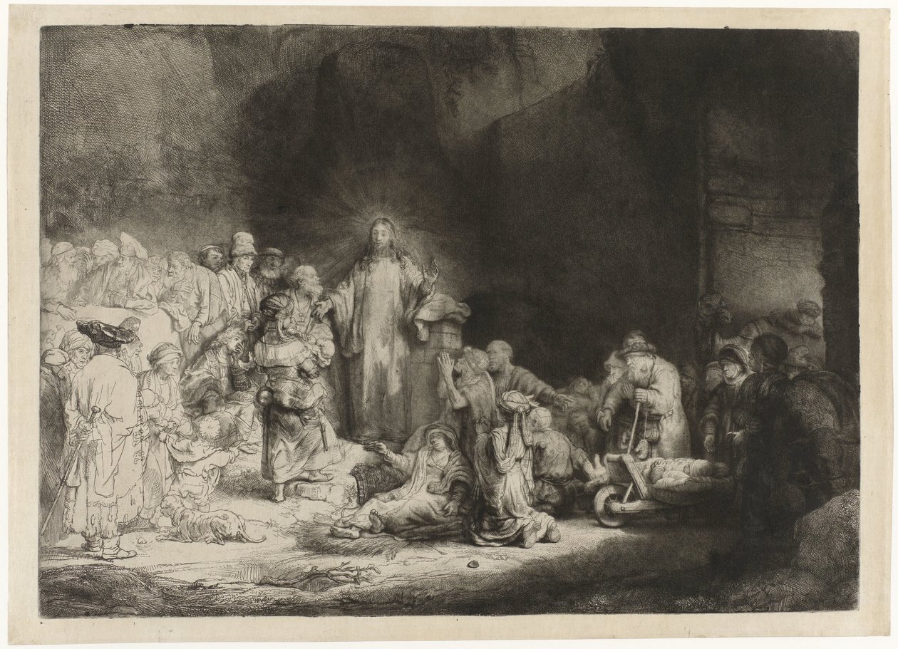 Yüz Gulden Baskısı by Rembrandt van Rijn