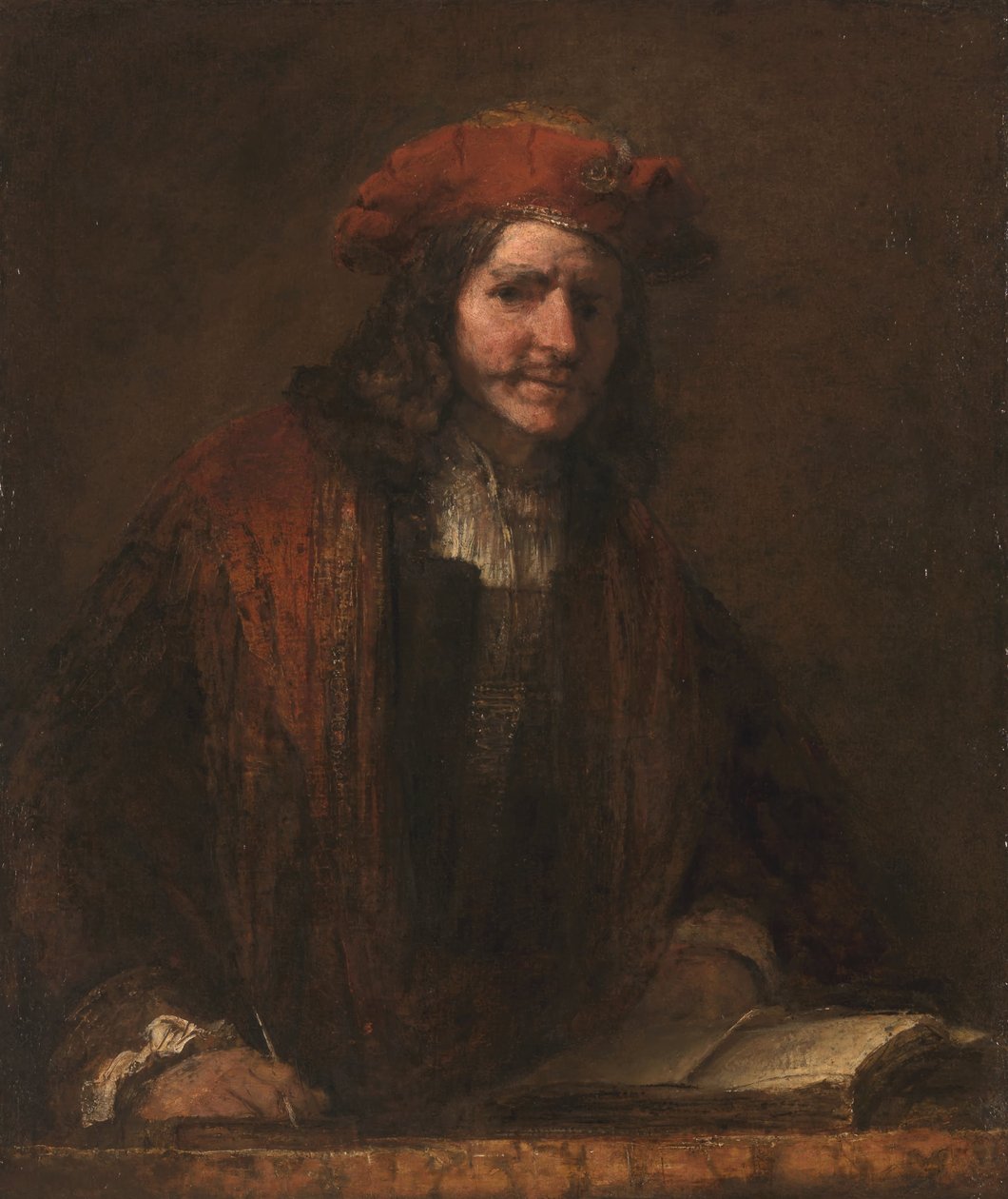 Kırmızı Başlıklı Adam, c. 1660 by Rembrandt van Rijn