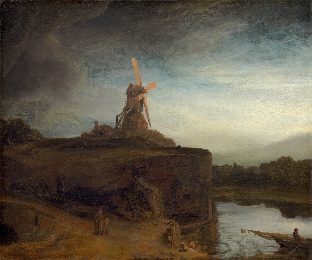 Değirmen, 1645- 48 by Rembrandt van Rijn