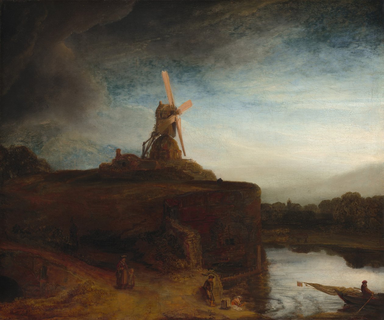Değirmen, 16451648. by Rembrandt van Rijn
