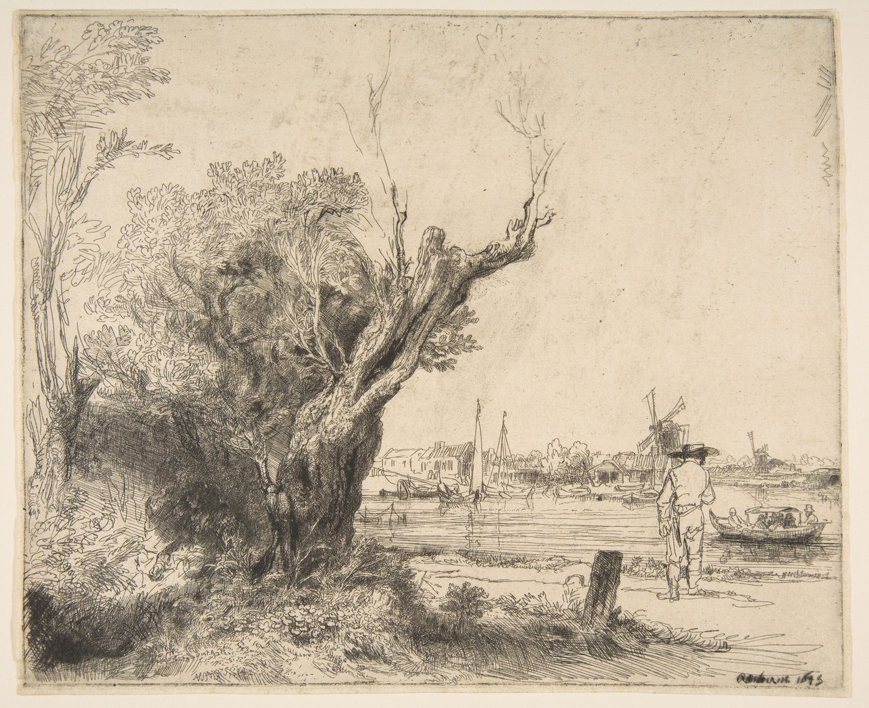 Omval, 1645. by Rembrandt van Rijn