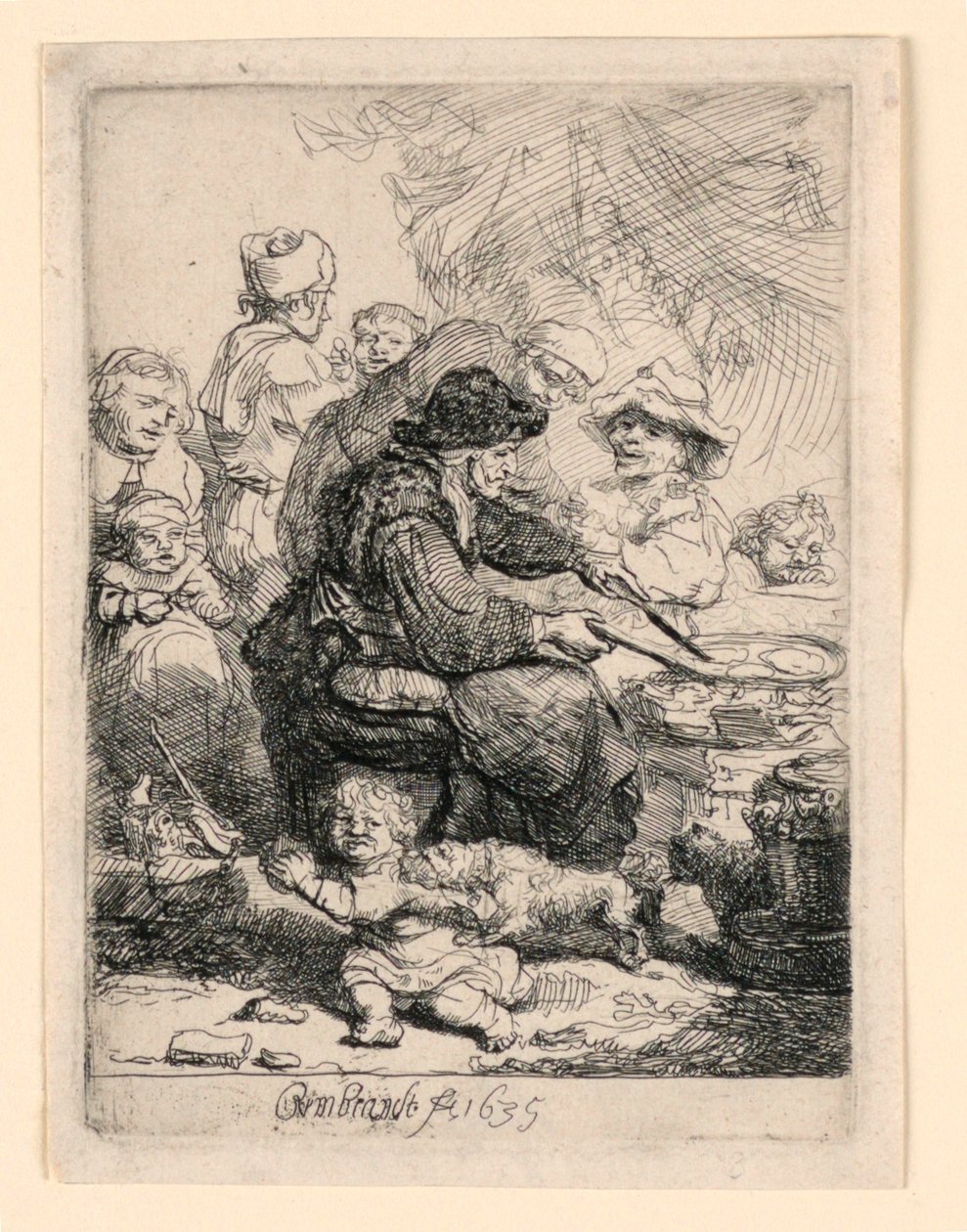 gözleme kadın by Rembrandt van Rijn