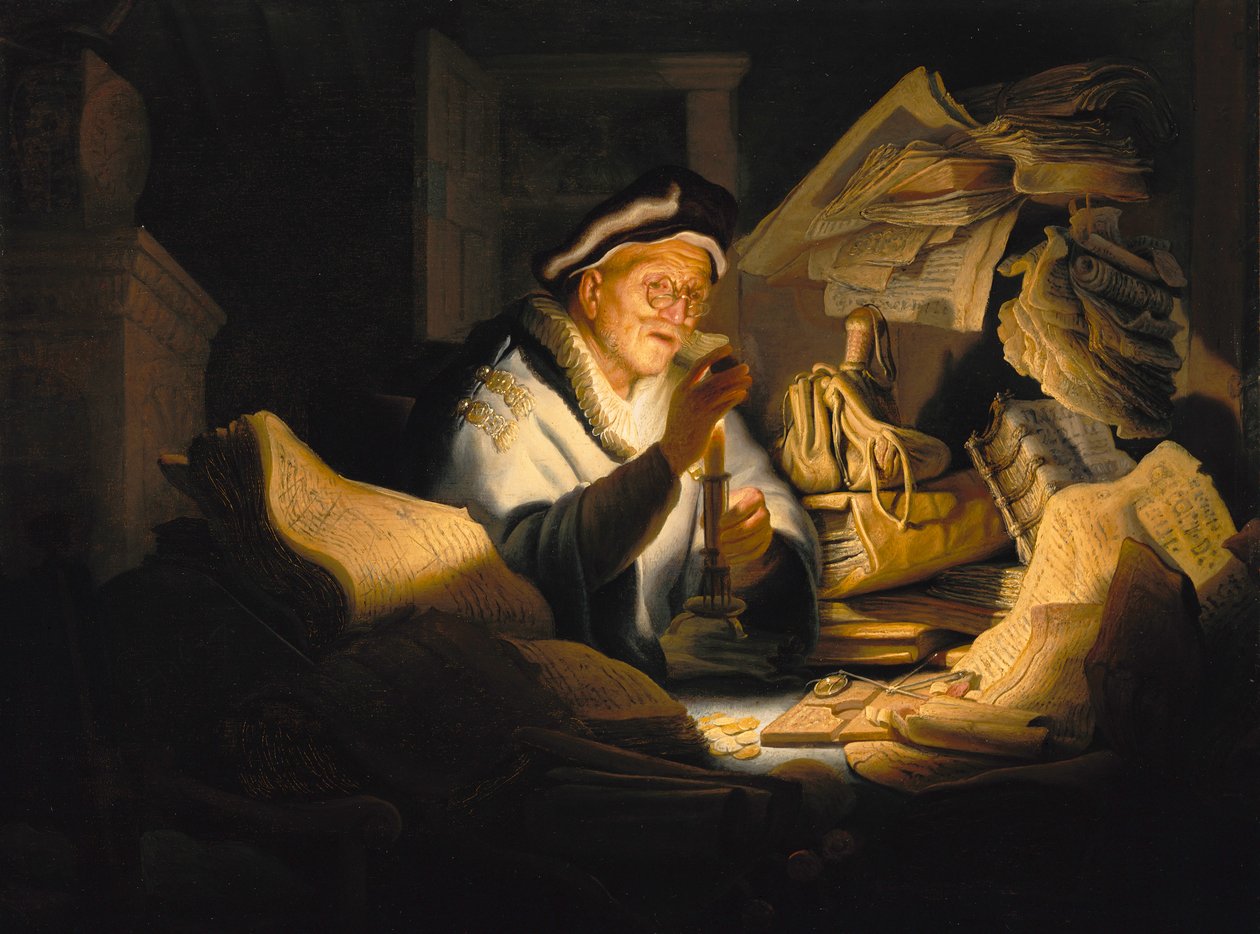Zengin Budala benzetmesi, 1627. by Rembrandt van Rijn