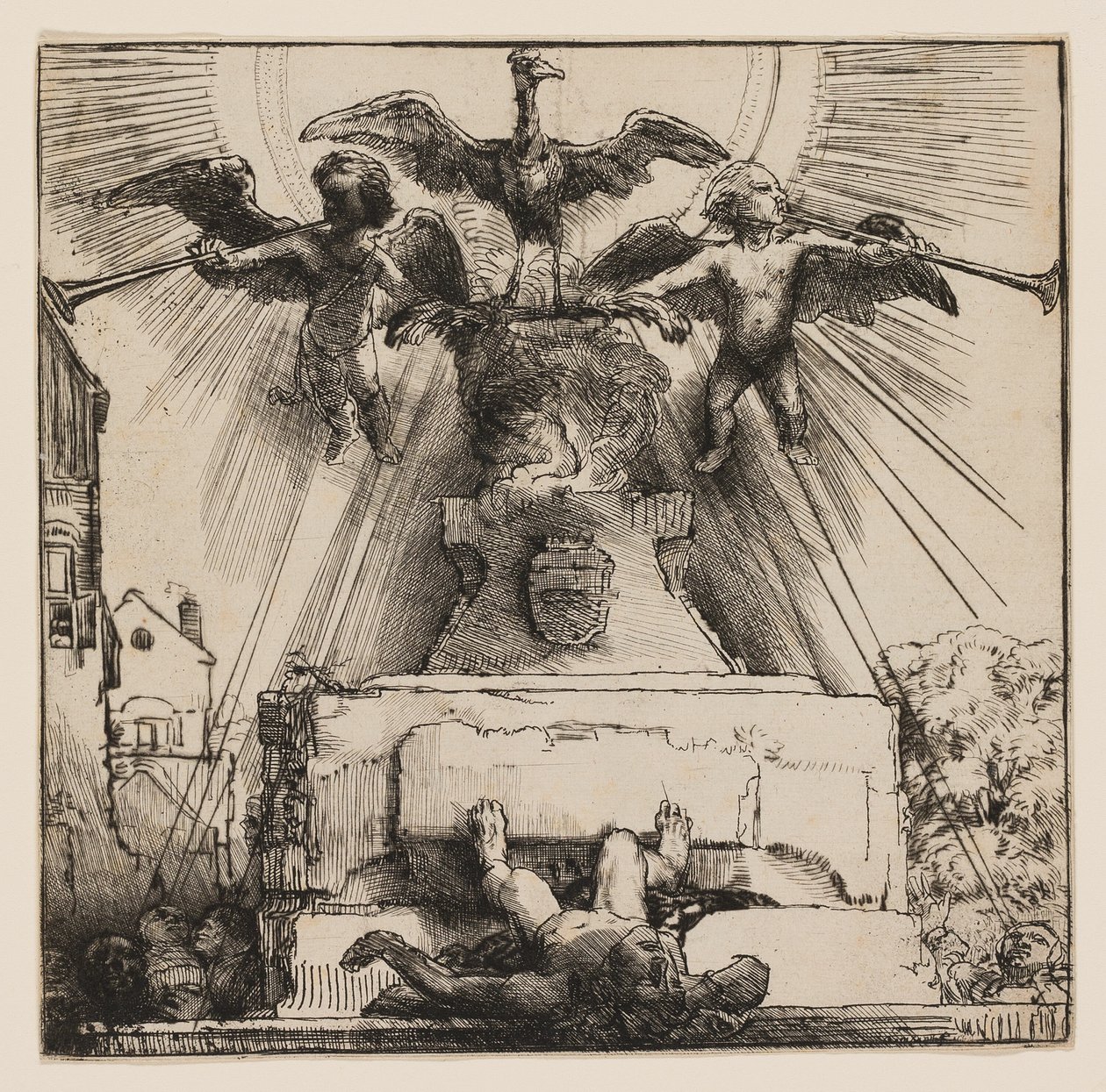 Phoenix veya Devrilmiş Heykel by Rembrandt van Rijn