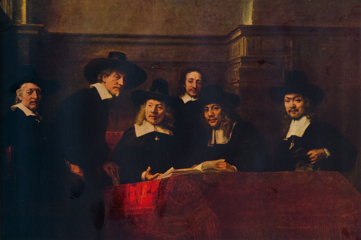 Numune Alma Yetkilileri, 1662, 1938. by Rembrandt van Rijn