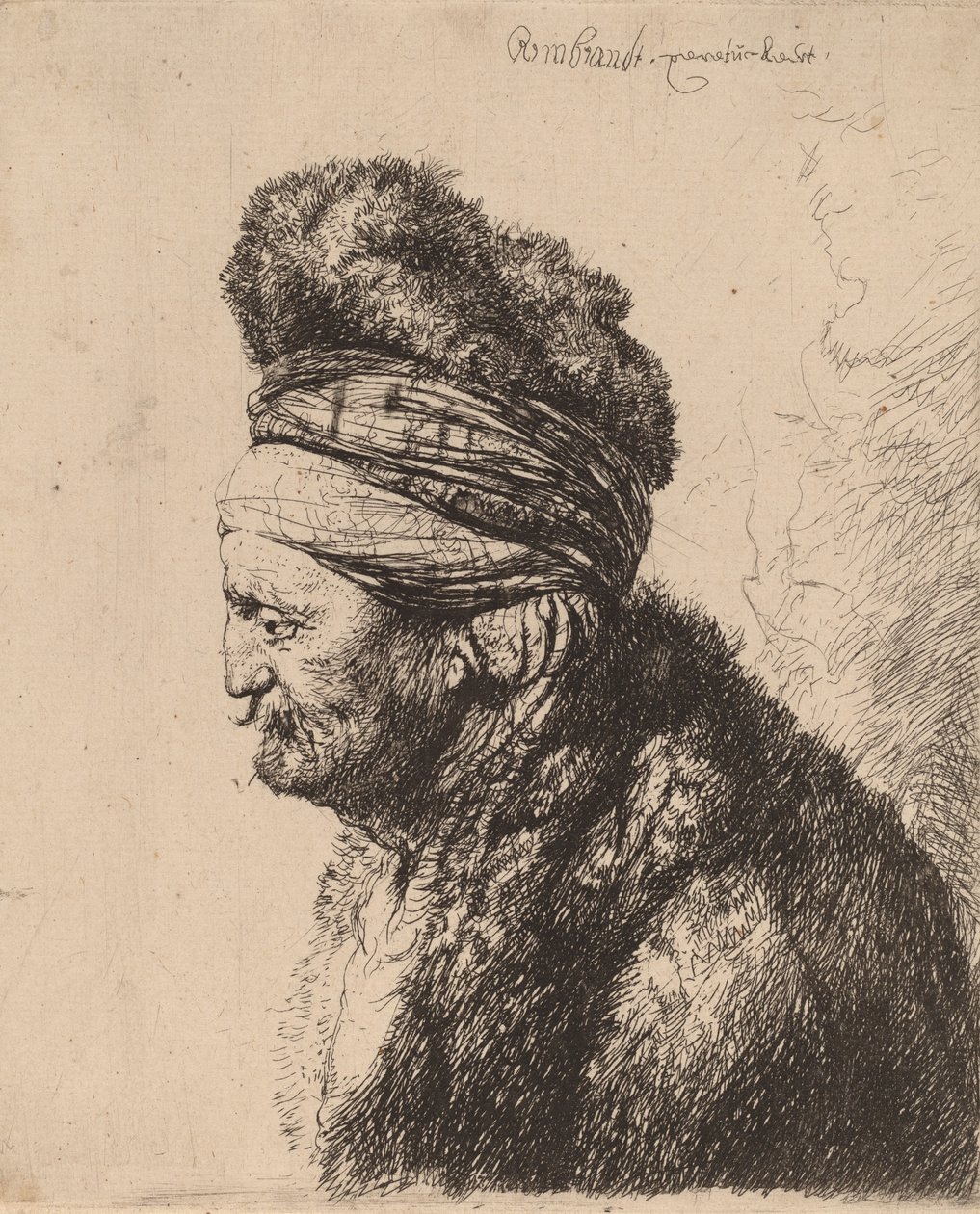 İkinci Doğu Başı, c. 1635. by Rembrandt van Rijn