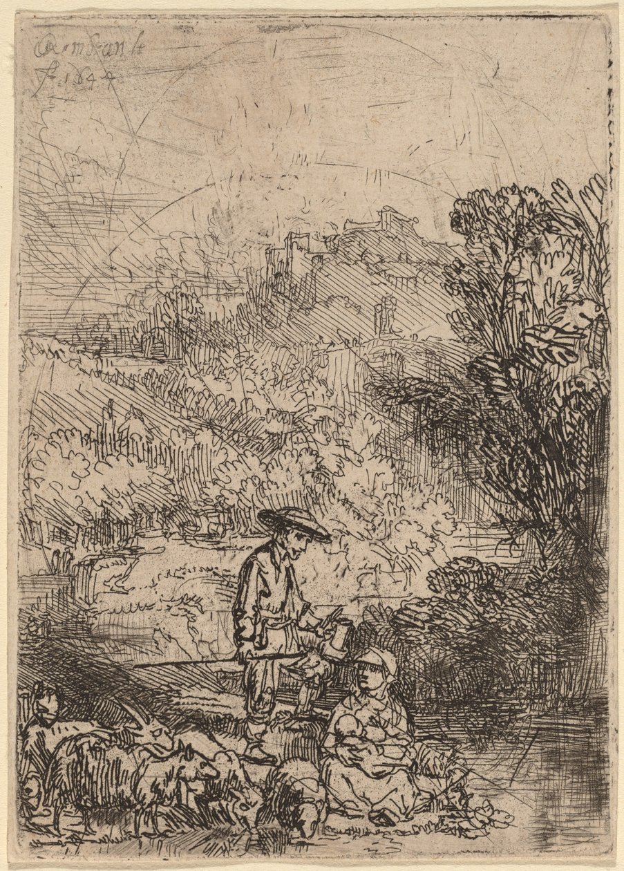 Çoban ve Ailesi by Rembrandt van Rijn