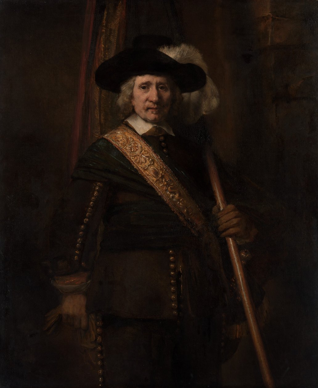 Standart Taşıyıcı Floris Soop, 1604-1657, 1654. by Rembrandt van Rijn