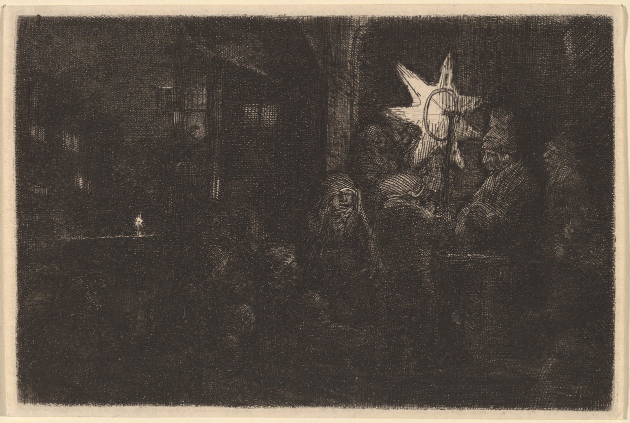 Kralların Yıldızı: Bir Gece Parçası by Rembrandt van Rijn