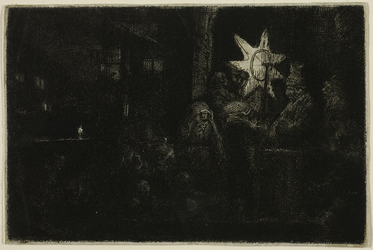 Kralların Yıldızı: Bir Gece Parçası by Rembrandt van Rijn