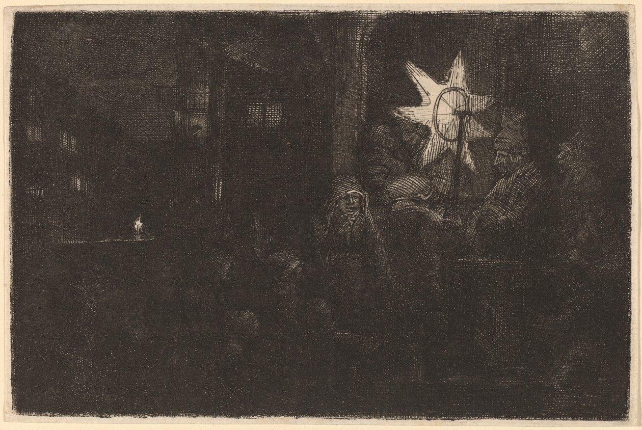 Kralların Yıldızı: Bir Gece Parçası by Rembrandt van Rijn
